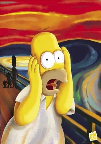 Homer Simpson The Scream photo: Homer The Scream HomerScream.jpg