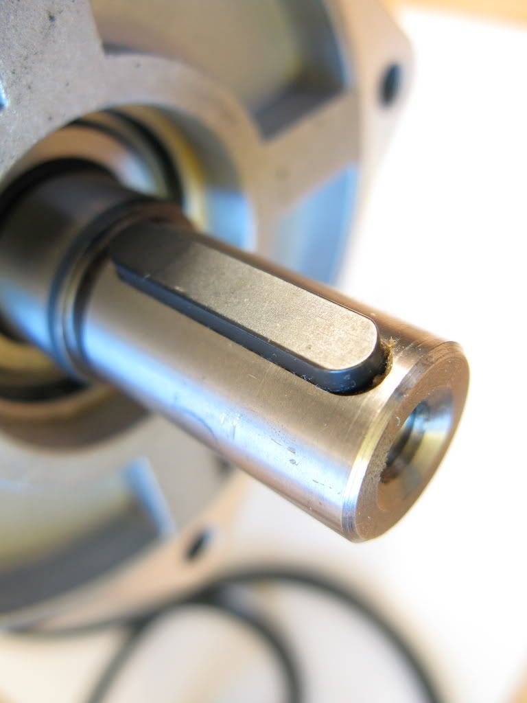 How do you remove motor shaft key?