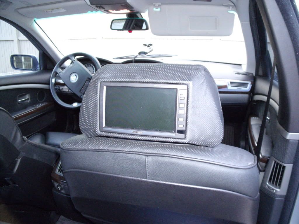 Bmw 750li tv headrest #5