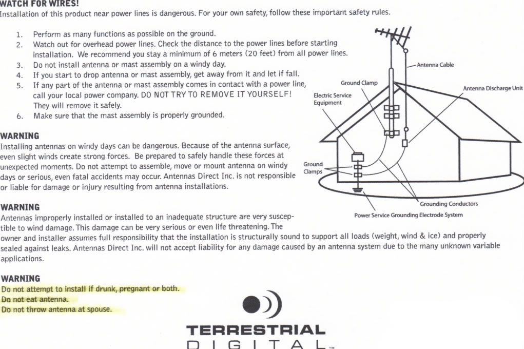 Honey, I think this antenna gave me heartburn. Mi Vida Azar