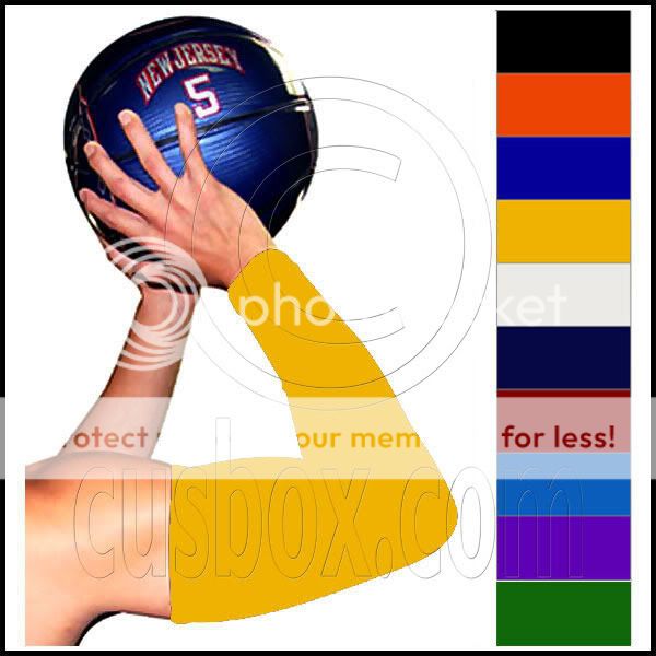 Yellow Basketball Stretch Shooting Arm Sleeve Sleeves  