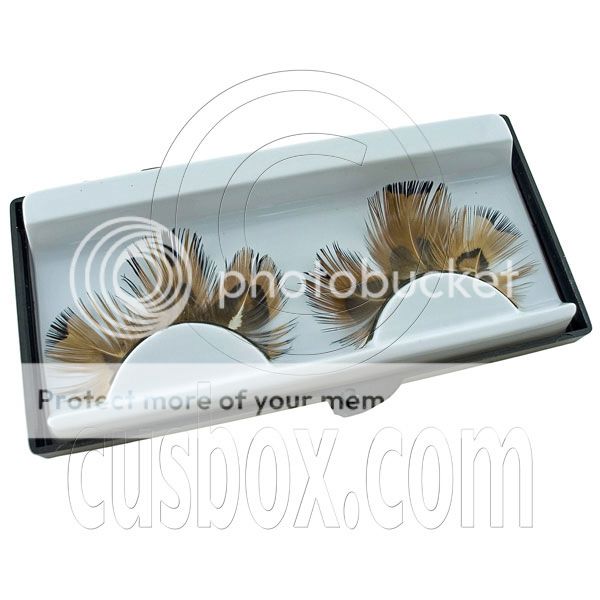 Feather 20mm Fake False Eyelashes Lashes Party Make Up  