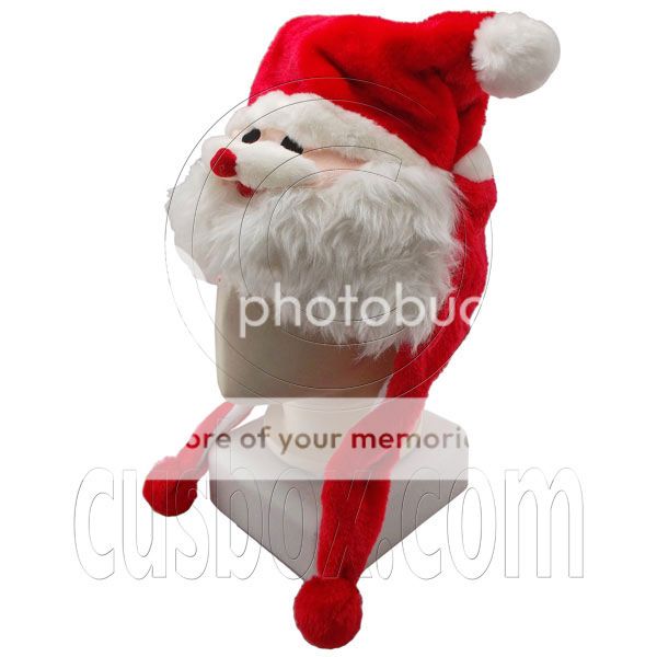 Red Christmas xmas Santa Claus Cartoon Mascot Plush Costume Halloween 