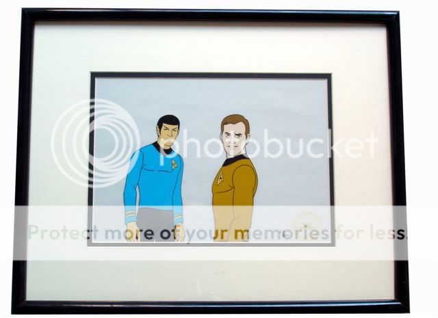 STAR TREK ANIMATED TAS Animation Kirk Spock CARTOON CEL  