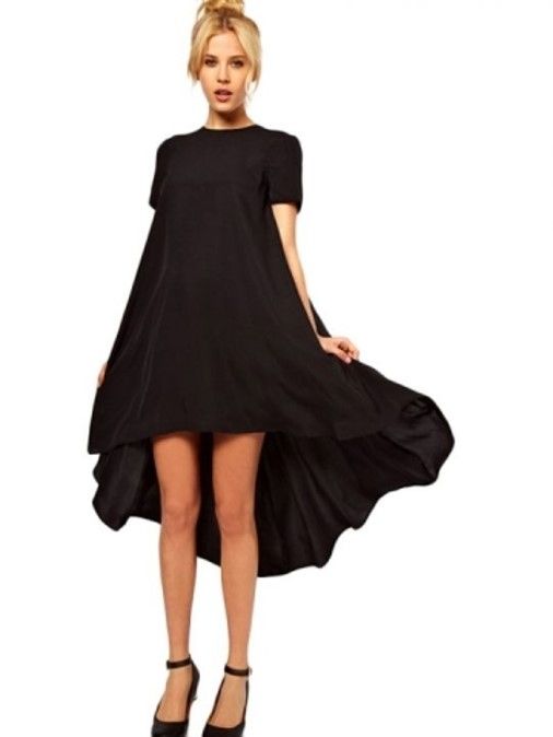 swing cocktail dress with sleeves