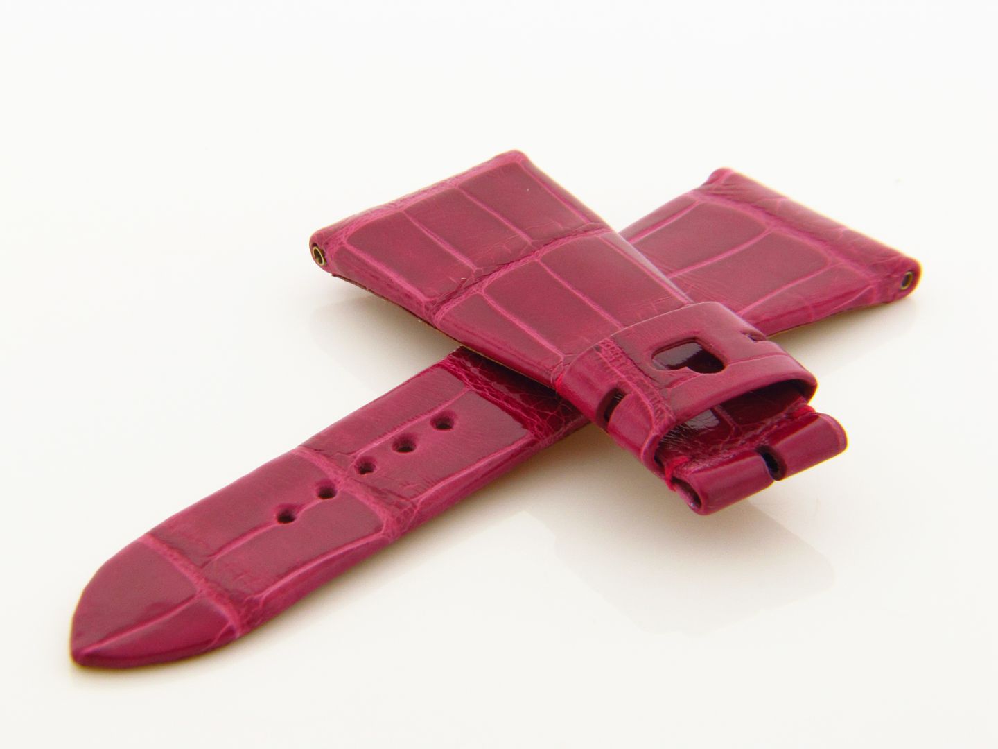 Roger Dubuis 25mm Short Fushia Heart Watch Band Strap  