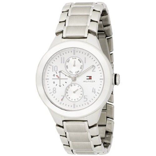 Tommy Hilfiger 1710237 Stainless Steel Silver Dial Chrono Mens Watch 