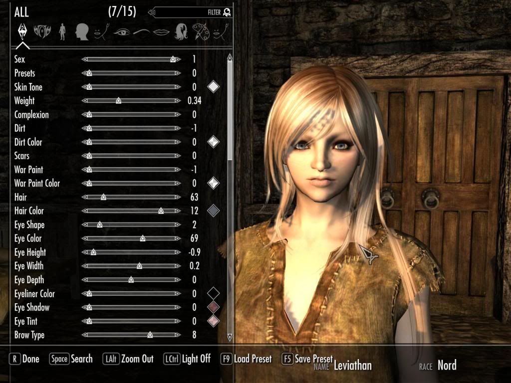 skyrim eyebrows dissapeared