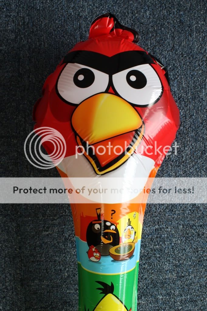 RED Angry Birds Inflatable hammer balloons with BELL birthday party 